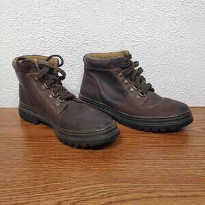 Womens Timberland Brown Ankle Lace Up Boots Size 6.5M